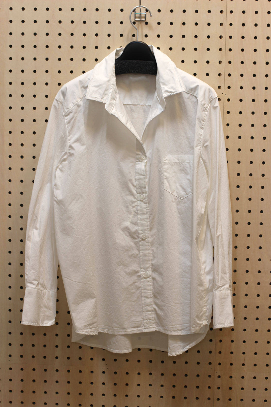 Hunch ワイヤー入りコットンシャツ ホワイト Ravii