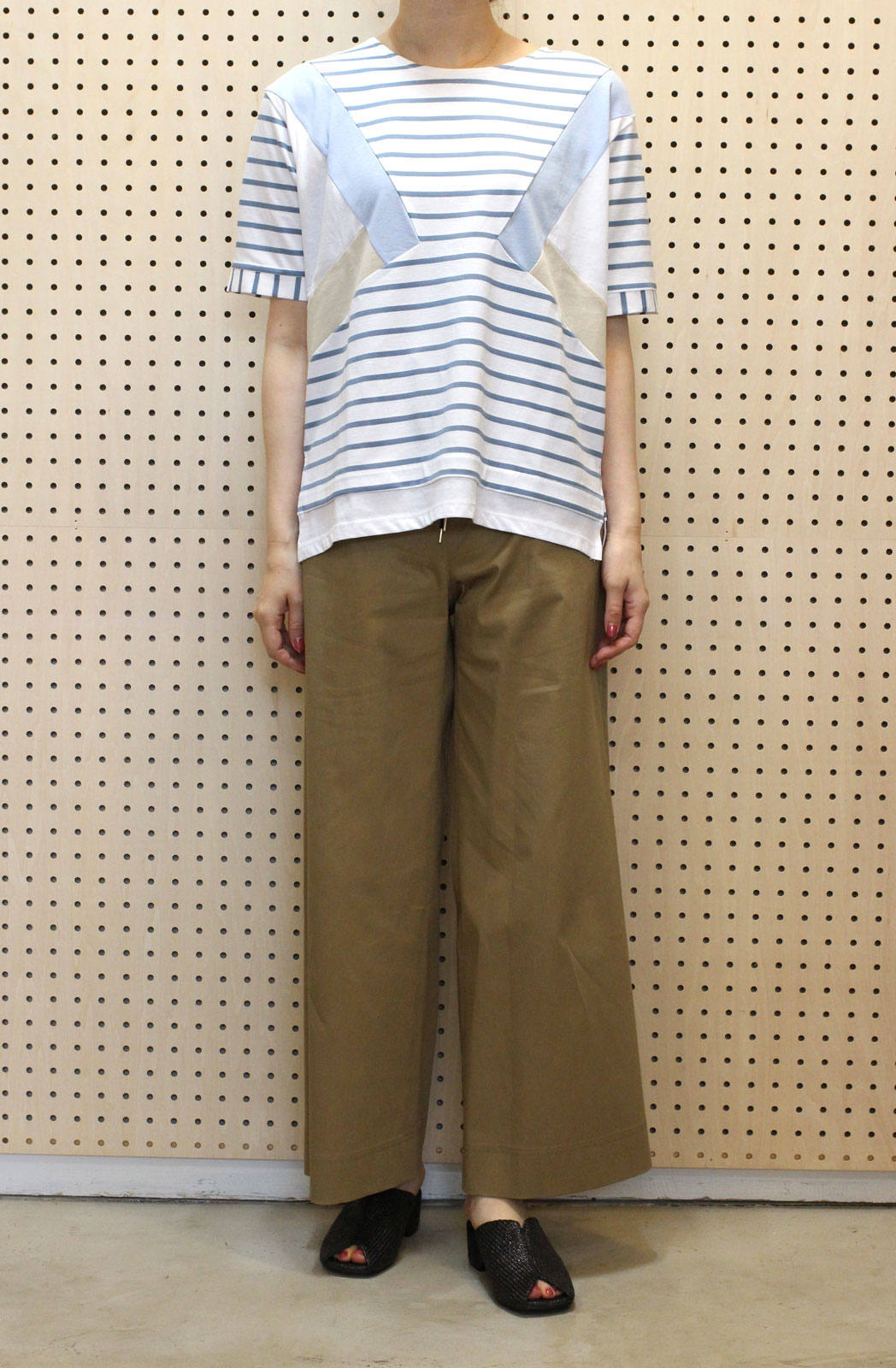 Naptime. ボーダーTシャツ サックス XL Days - 切り替えボーダーTシャツ サックス | ravii ONLINE STORE