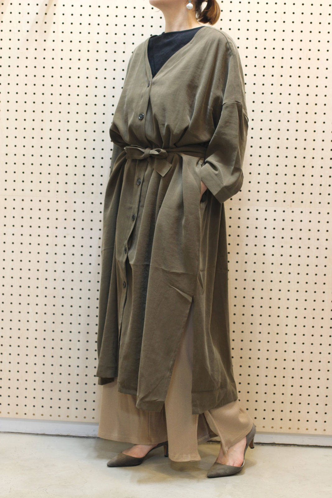 Days - 2WAYロングカーディガン カーキ | ravii ONLINE STORE